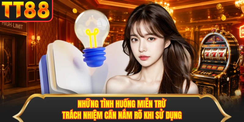Những tình huống miễn trừ trách nhiệm cần nắm rõ khi sử dụng